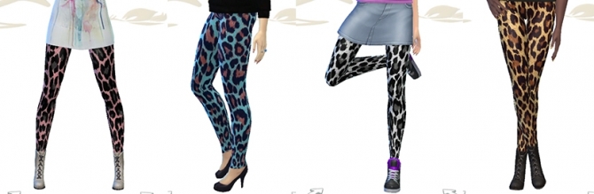 Sims 4 Leopard leggings at Sims Artists