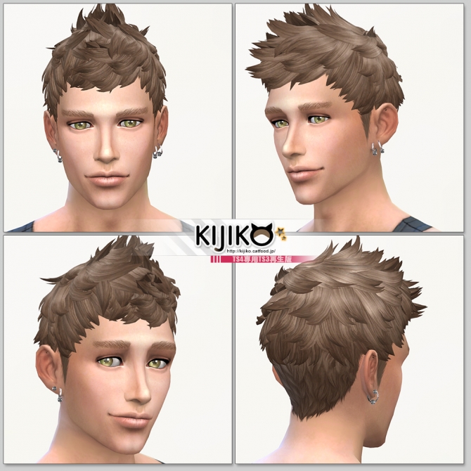 Sims 4 Faux hawk TS4 edition (for Male) at Kijiko