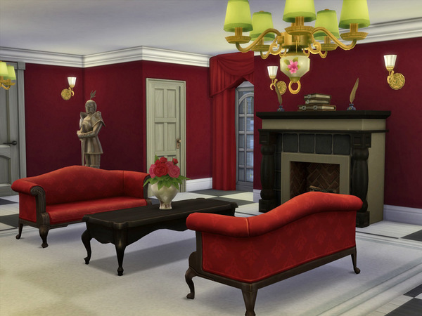 Sims 4 Queen of Heart house by Guardgian at TSR