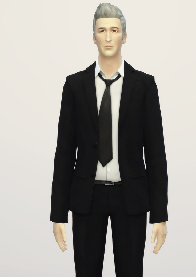 Sims 4 Business suit retouch V1 (monotone) at Rusty Nail