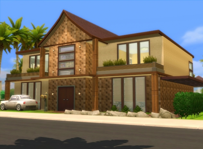 Sims 4 Amanzi house at Architectural tricks from Dalila