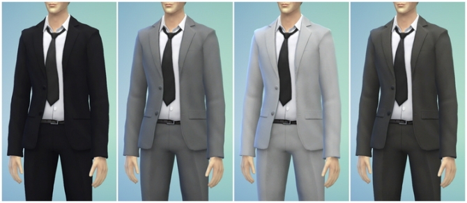 Sims 4 Business suit retouch V1 (monotone) at Rusty Nail