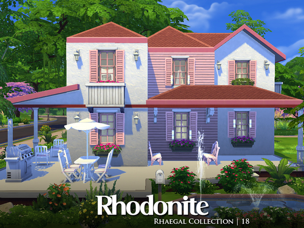Sims 4 Rhodonite house by Rhaegal at TSR