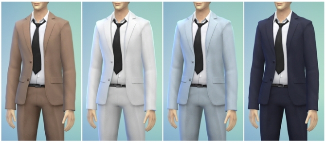 Sims 4 Business suit retouch V2 (duotone) at Rusty Nail