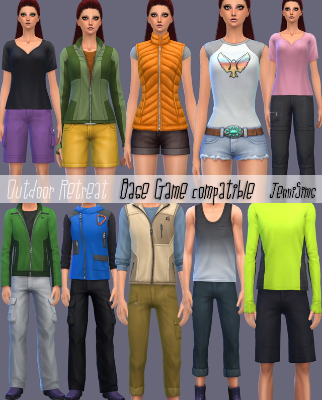 Sims 4 O.R. Clothes Base Game compatible at Jenni Sims