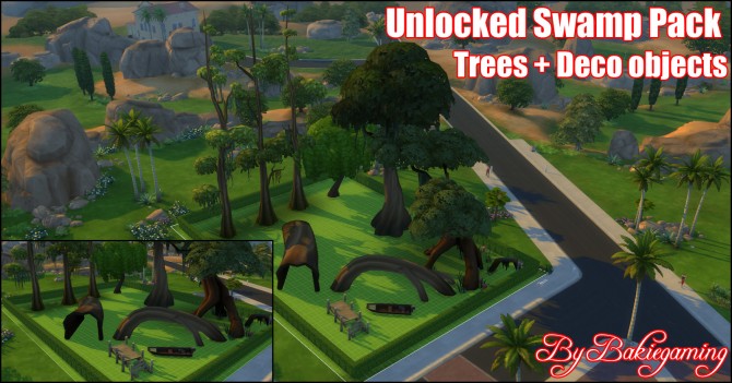 Sims 4 Unlocked Swamp Pack by Bakie at Mod The Sims