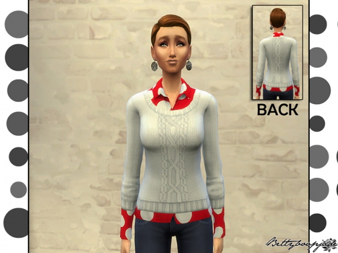 Sims 4 SET PRETTY SWEATERS by Bettyboopjade at Sims Artists