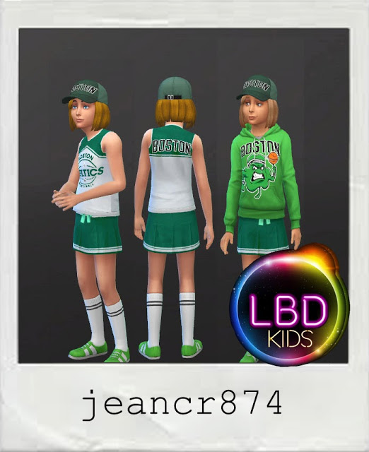 Sims 4 Boston Celtics clothes by jeancr874 at La Boutique de Jean