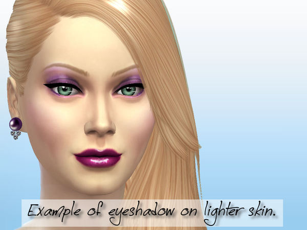 Sims 4 Satin Glow Eyeshadow by fortunecookie1 at TSR