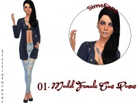 Model Female Gameplay/CAS Poses by Siciliaforever at Sims Fans