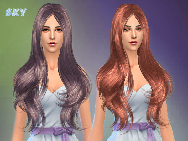 Sims 4 Hair 254 by Skysims at TSR