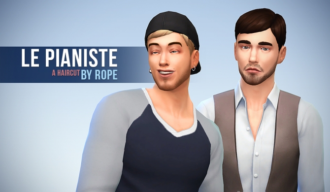 Sims 4 Le Pianiste haircut at Simsontherope
