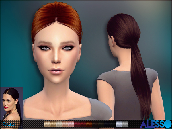 Sims 4 Rocket Hair by Alesso at TSR