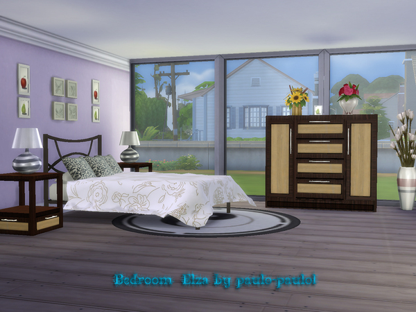 Sims 4 Bedroom Elza by paulo paulol at TSR