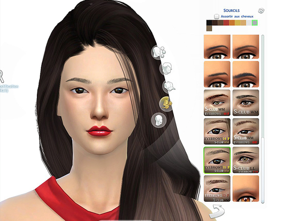 Sims 4 Eyebrows 18 F by S Club WM at TSR