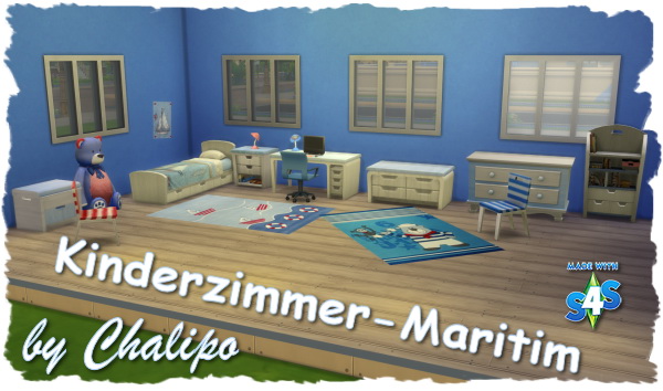 Sims 4 Kids room an walls by Chalipo at All 4 Sims