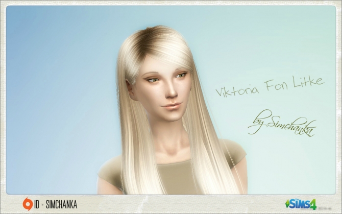 Sims 4 Victoria fon Litke by Simchanka at ihelensims