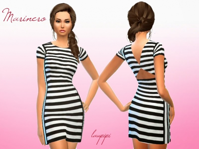 Sims 4 Marinero dress at Laupipi