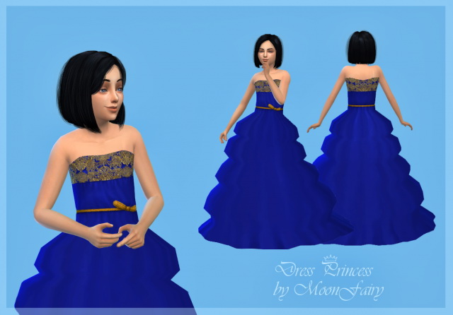 Sims 4 Princess dress by MoonFairy at Everything for your sims