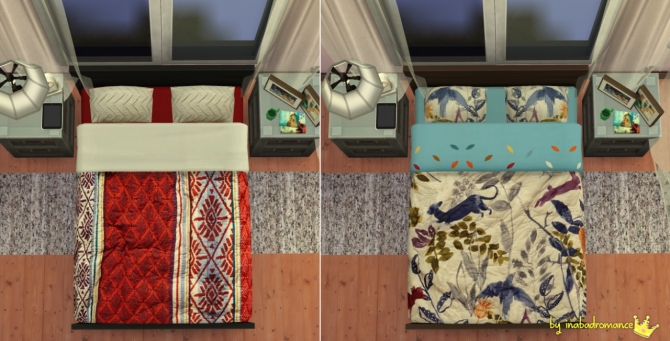 Sims 4 15 beddings Double Bed version at In a bad Romance