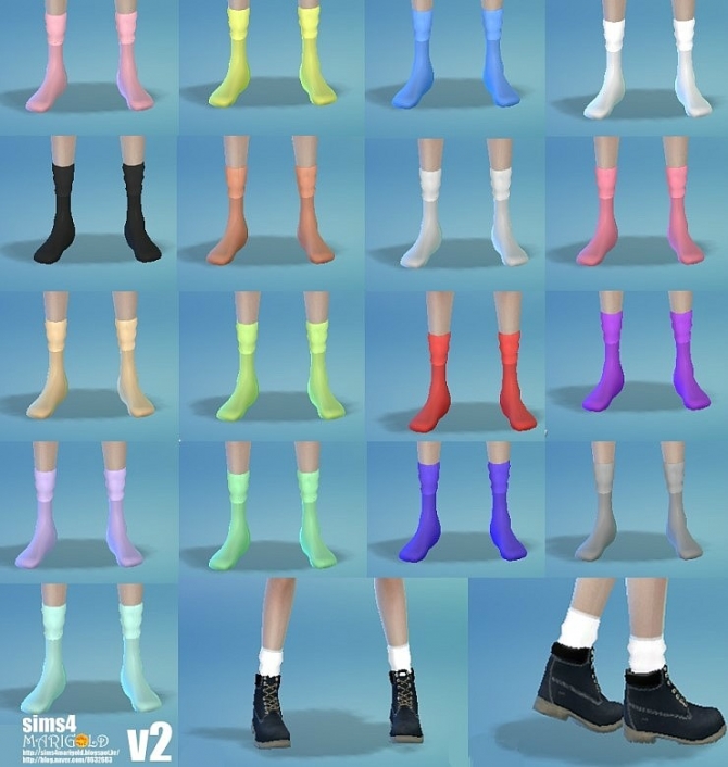 Sims 4 Wrinkle socks set at Marigold