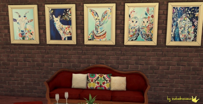 Sims 4 Watercolor paintings at In a bad Romance