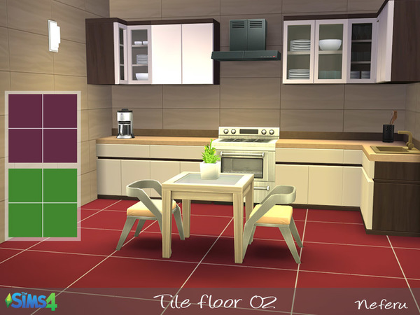 Sims 4 Tile floor 02 by Neferu at TSR