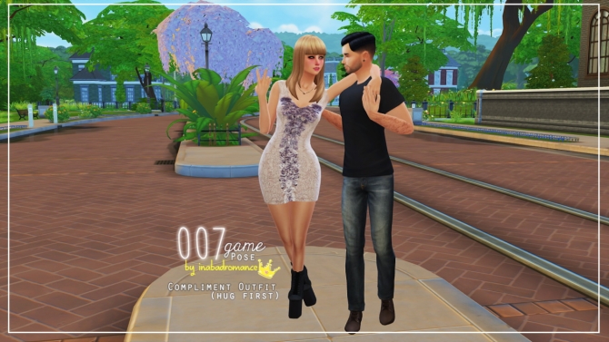Sims 4 007 game pose at In a bad Romance