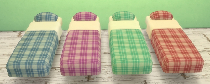Sims 4 Plaid Bed