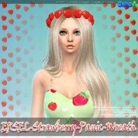 STRAWBERRY PANIC wreath by Ersel at ErSch Sims