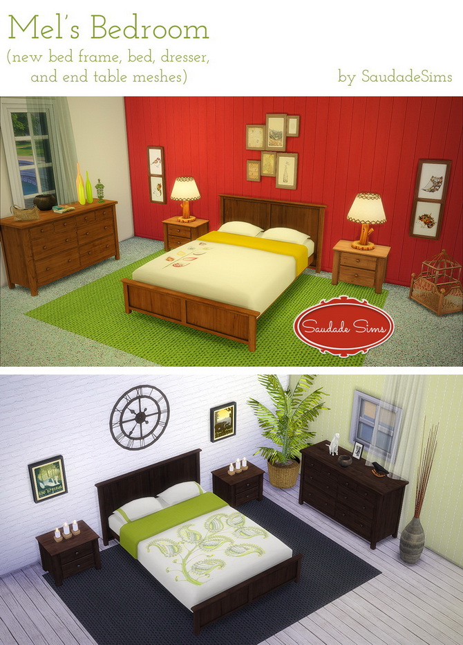 Sims 4 Mel’s Bedroom at Saudade Sims