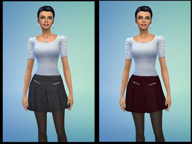 Sims 4 Wool Skirts by Tacha75 at Simtech Sims4