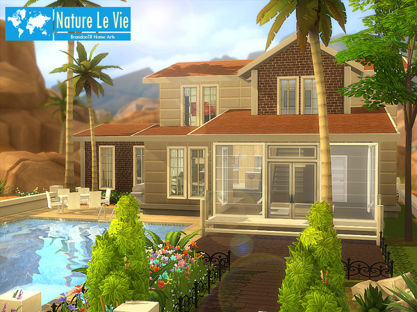 Sims 4 Nature Le Vie house by BrandonTR at TSR