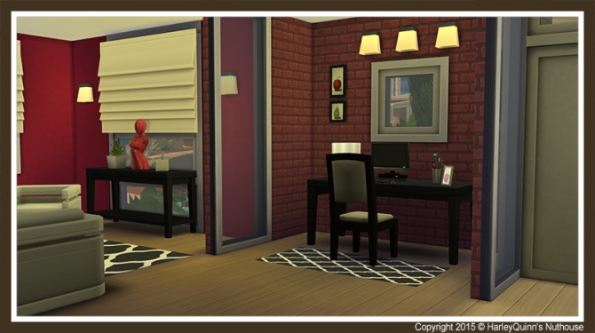 Sims 4 The Boxwood house at Harley Quinn’s Nuthouse