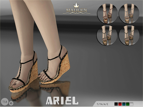 Sims 4 Madlen Ariel Shoes by MJ95 at TSR