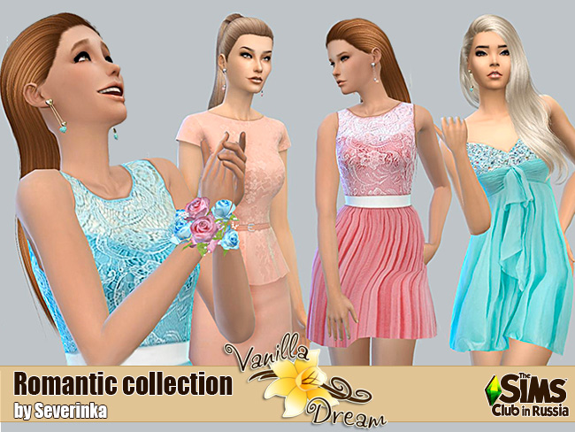 Sims 4 Vanilla Dream Romantic collection at Sims by Severinka