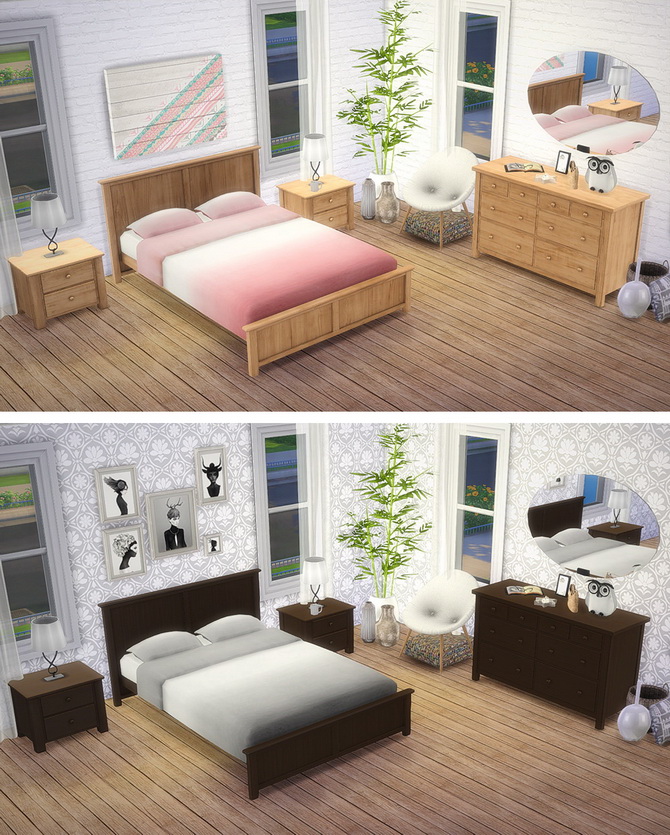 Sims 4 Mel’s Bedroom at Saudade Sims