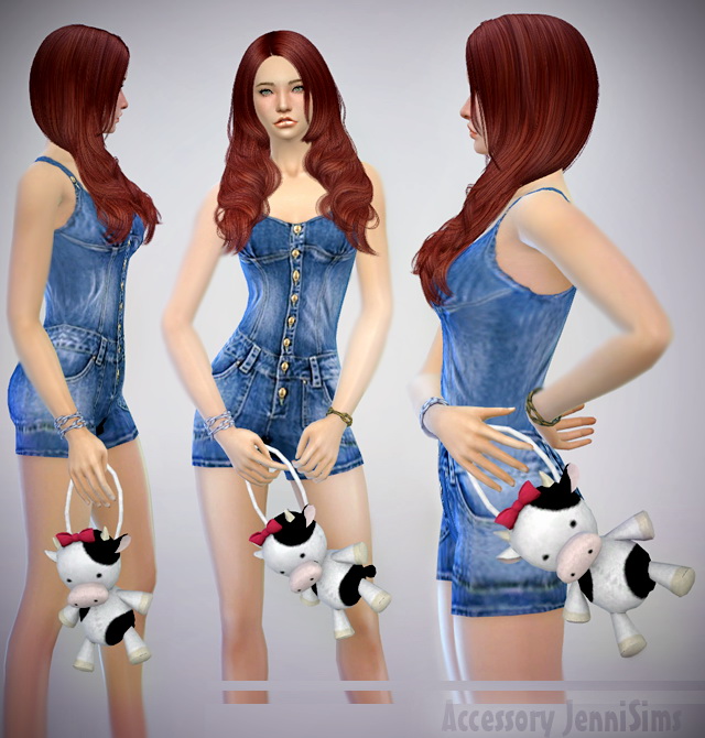 Sims 4 Cow handbag at Jenni Sims