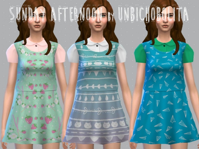 Sims 4 Sunday afternoon dress at Un bichobolita