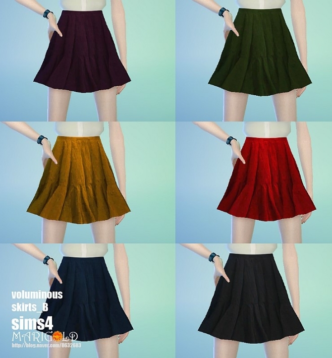 Voluminous skirts at Marigold » Sims 4 Updates