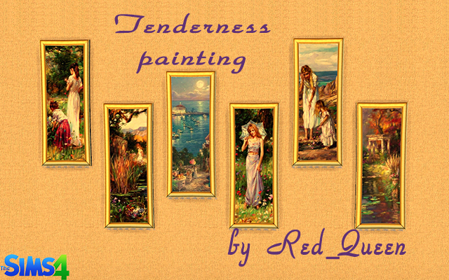 Sims 4 Tenderness Painting by Red Queen at ihelensims