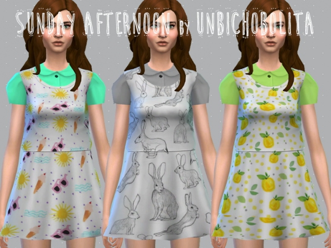 Sims 4 Sunday afternoon dress at Un bichobolita