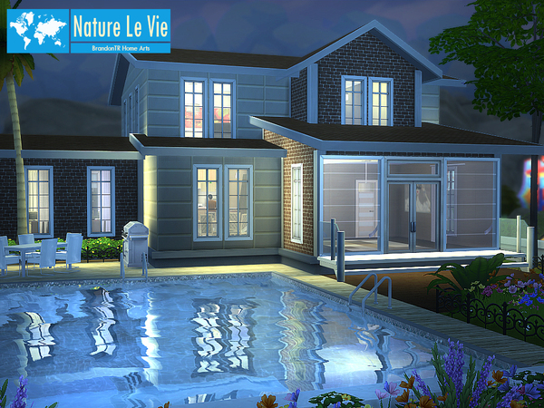 Sims 4 Nature Le Vie house by BrandonTR at TSR