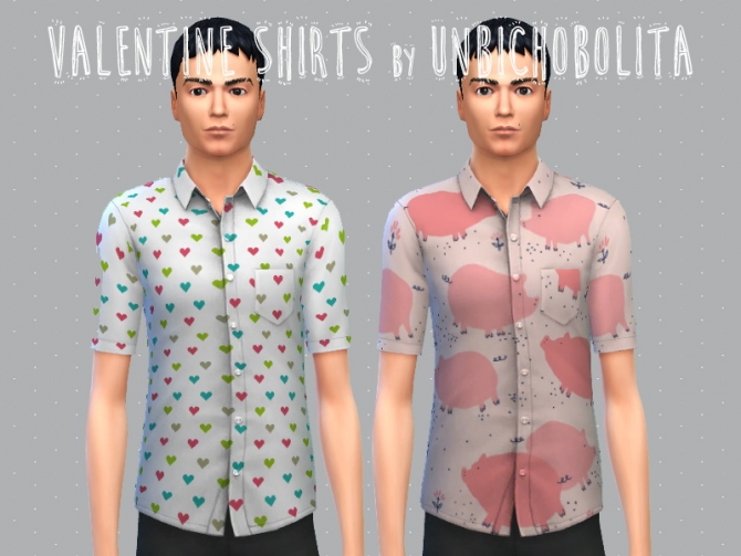 Sims 4 Valentines shirts at Un bichobolita