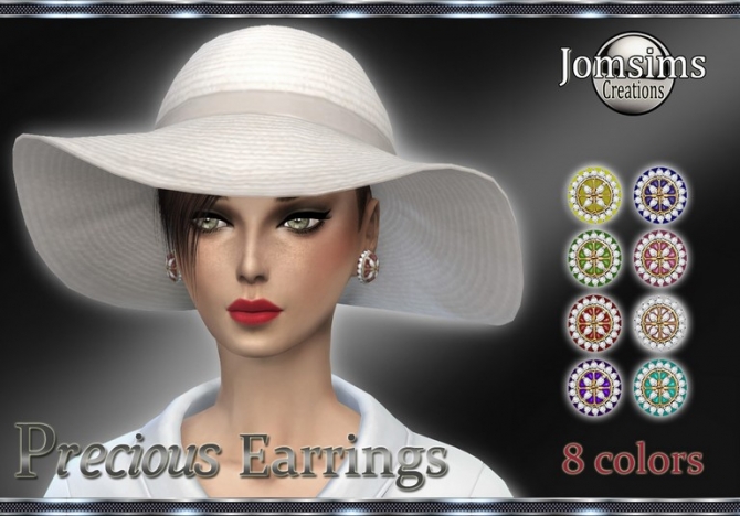 Sims 4 Precious Earrings at Jomsims Creations