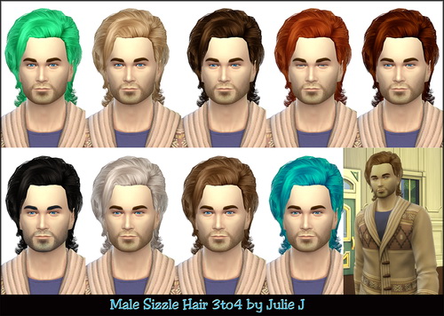 Sims 4 Male EP10 Sizzle Hair 3to4 conversion at Julietoon – Julie J
