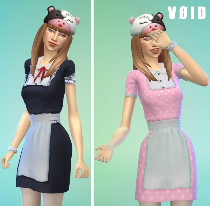 Sims 4 Maid dress at VOID