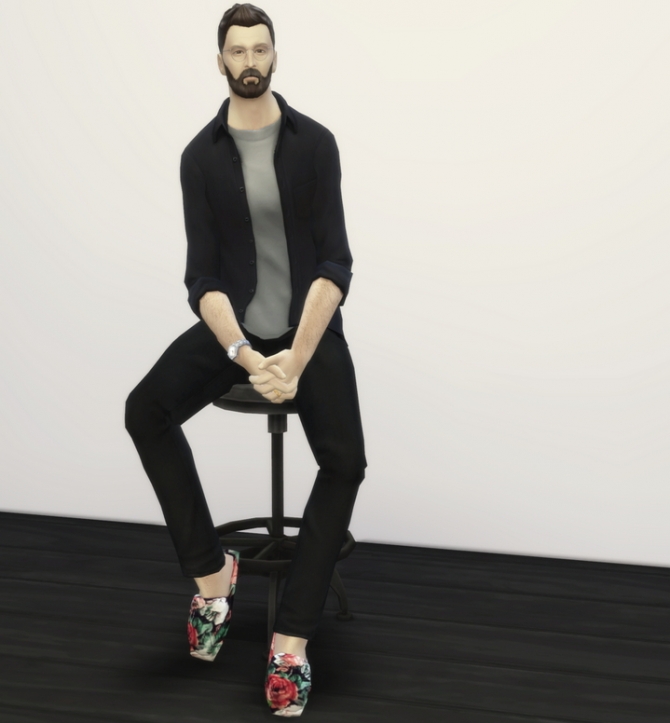 Sims 4 Sitting pose 1 at Rusty Nail