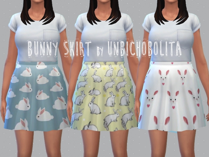 Sims 4 Bunny skirt at Un bichobolita