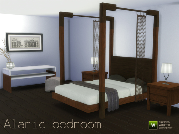 Sims 4 Alaric bedroom by spacesims at TSR